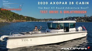 2020 Axopar 28 Cabin  Walkthrough amp Test Drive with Dan Jones [upl. by Zzaj]