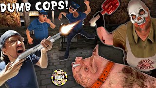 FRAMING MR MEAT CANT OUTSMART DUMB POLICE OFFICERS FGTeeV Rescue Game 1 [upl. by Niatsirhc]