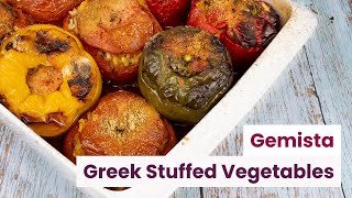 Gemista  Greek Stuffed Vegetables with Rice [upl. by Imogene52]