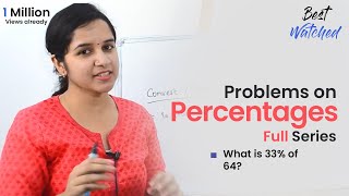 Aptitude Made Easy – Problems on Percentages full series Learn maths StayHome [upl. by Graces478]