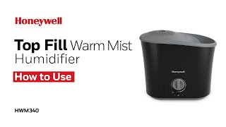 Honeywell Top Fill Warm Mist Humidifier HWM340  How to Use [upl. by Alric]