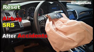 How to RESET AIRBAG light AFTER Accident  Repair SRS after COLLISION  Turn off SRS light [upl. by Eiuqnom323]