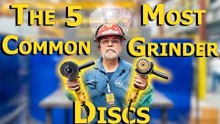 The 5 Most Common Angle Grinder Discs [upl. by Aicitel991]