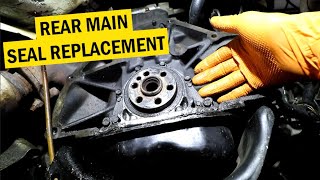 HOW TO FIX A REAR MAIN SEAL LEAK [upl. by Sell314]