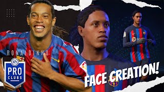 FIFA 23  RONALDINHO Face Creation [upl. by Davis]