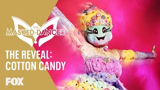 Cotton Candy Is Revealed  Season 1 Ep 8  THE MASKED DANCER [upl. by Cowan]