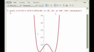 Maple  Basic plotting [upl. by Nanam]