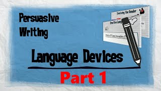 Persuasive Techniques Part 1  Persuasive Writing  EasyTeaching [upl. by Nyra]