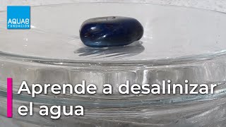 Aprende a DESALINIZAR agua  Experimentos [upl. by Gaynor]