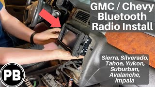 2007  2014 GMC  Chevy Radio Install Sierra Silverado Avalanche Tahoe Suburban Yukon Impala [upl. by Guillermo]