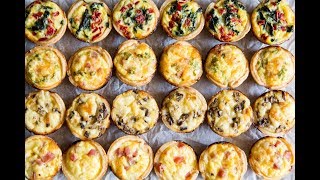 Mini Quiche 4 Ways [upl. by Spark]