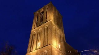 Elburg NL Kerkklokken Hervormde Grote Kerk Plenum [upl. by Ahsinawt]