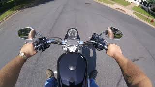 Harley Davidson Sportster 883 Review [upl. by Osnofedli190]