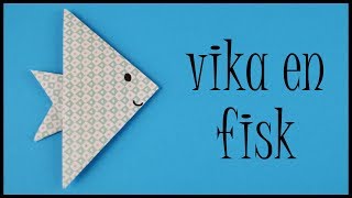 Vika en fisk  enkel origami [upl. by Onivag738]