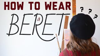 HOW TO WEAR A BERET  Minimalist Wardrobe [upl. by Nnaes432]