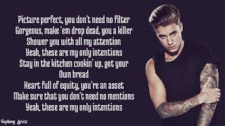 Justin Bieber  Intentions ft Quavo Lyrics [upl. by Roselia985]