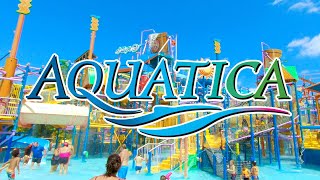 Aquatica Orlando Spring Break 2021 Water Park Florida  Full Walking Tour [upl. by Hekker]