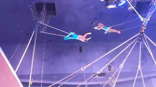 4 people going flying in the show it was so crazy Trapeze show Circus Circus full show [upl. by Trella943]