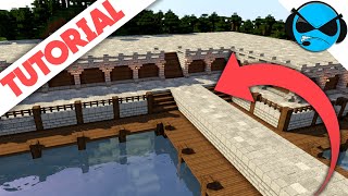 How To Build A Medieval DocksHarbour Minecraft Tutorial  Minecraft Docks Village Part 1 [upl. by Rodd]