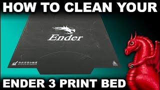 How to Clean the Creality Ender 35 Print Surface [upl. by Hannover]