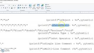 Lexical analyzer for token generation using Lex [upl. by Eiznil865]