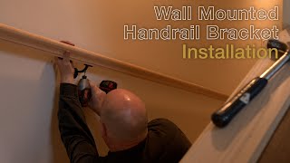 Wall Mounted Handrail Bracket Installation [upl. by Sofer]