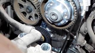 SKODA FABIA 10 HOW TO REPLACE TIMING BELT [upl. by Hahsia]