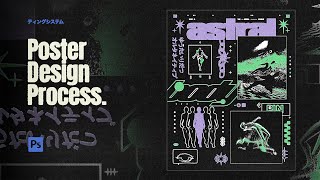 Brutalism poster design tutorial [upl. by Sirraj]