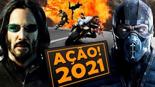 8 FILMES DE AÇÃO MAIS ESPERADOS DE 2021 [upl. by Hahnert]