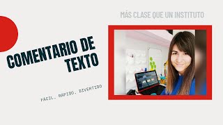 Cómo hacer un COMENTARIO DE TEXTO  TRUCOS [upl. by Etteyniv]