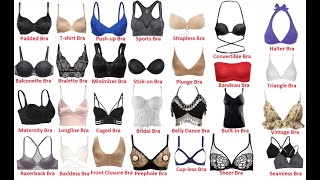 24 Types of Bras Preferred by the Women [upl. by Othelia640]