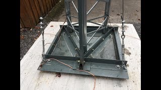 Tilting HAM Radio Antenna Tower  Part 1 [upl. by Giacinta796]