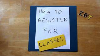 How to Register for Classes at UCI [upl. by Sale327]