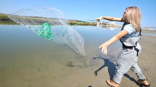 How To Throw A Cast Net The Easiest Way [upl. by As542]