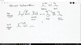 ketoenol tautomerization mechanism [upl. by Marieann]