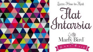 Learn How to Knit Flat Intarsia [upl. by Nylqcaj]