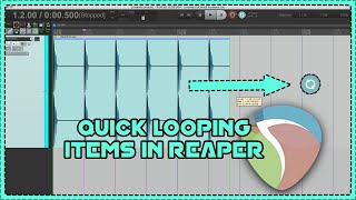 Quick Looping items in REAPER  REAPERDAW Tips and Tricks [upl. by Alecram]