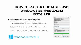 How to Make a Bootable USB EUFI Windows Server 2012R2 Installer [upl. by Linetta]