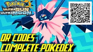 Pokémon Ultra Sun and Ultra Moon  Complete Pokédex ALL QR Codes amp Shinies [upl. by Reste534]