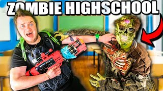 Zombies Vs Box Fort High School Challenge [upl. by Aba773]