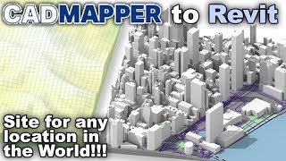 Topography for any Site with CADmapper  Revit Tutorial [upl. by Ingvar]