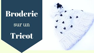 Broderie sur un tricot [upl. by Chester285]