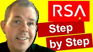 RSA algorithm step by step example [upl. by Teriann]