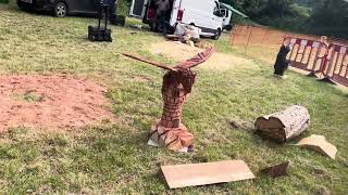 A fabulous range of wooden sculpture at Caerleon festival 2024 [upl. by Assyl]