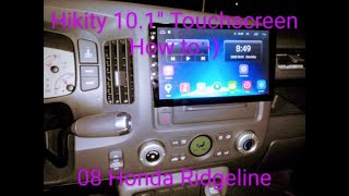 How to install touch screen stereo w back up cameraHonda Ridgeline 2008Part 1 [upl. by Jerman926]