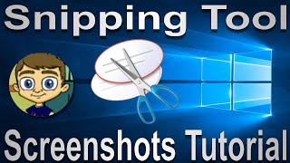 The Snipping Tool  Windows Screenshots Tutorial [upl. by Arraek490]