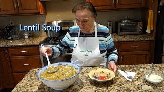 Italian Grandma Makes Lentil Soup [upl. by Aihseit2]