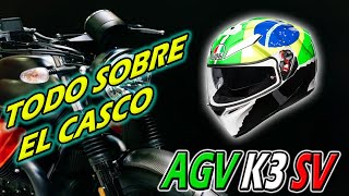 CASCO AGV K3 SV REVIEW Casco agv franco morbidelli [upl. by Fidelio]