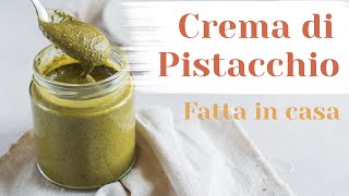 CREMA SPALMABILE DI PISTACCHIO  Ricetta sana e facilissima  Elefanteveg [upl. by Meredithe]