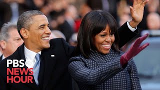 WATCH President Obama and family leave for Capitol in motorcade [upl. by Elset]